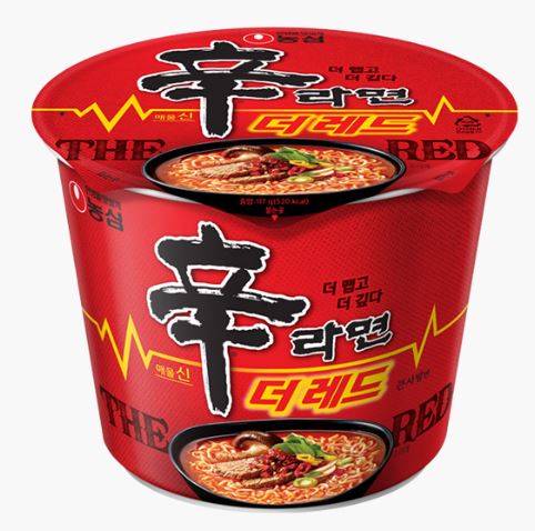 컵라면 칼로리 순위 1위 신라면 더레드 큰사발면