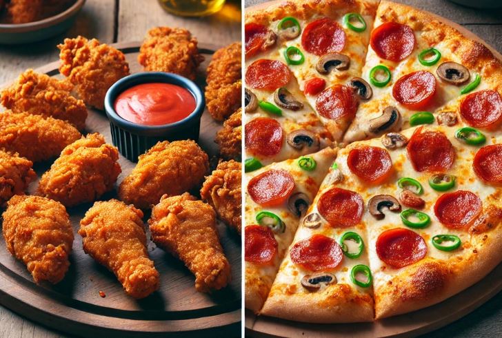 치킨 vs. 피자, 건강을 위해서라면?