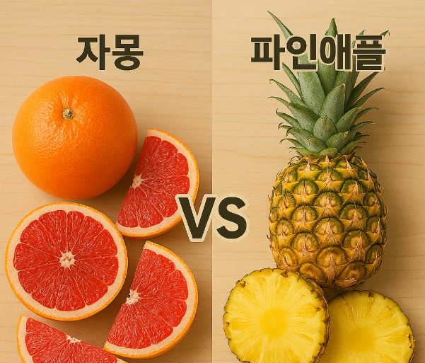 자몽 vs 파인애플, 뱃살 빼는 데 더 효과적인 과일은?