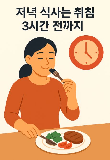 저녁식사는 취침 3시간 전까지