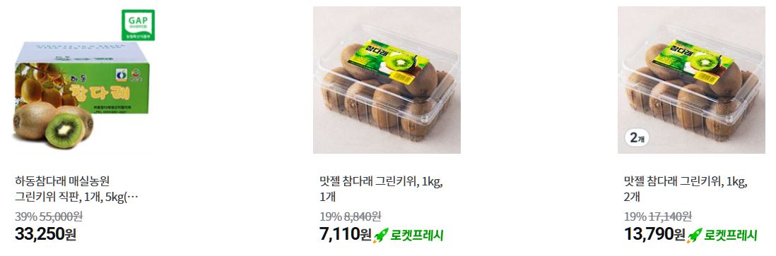 키위 인기상품