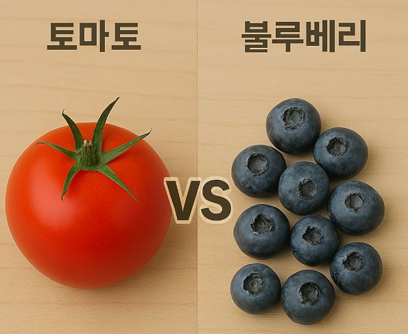 토마토 vs 블루베리, 노화를 늦추는 진짜 음식은?