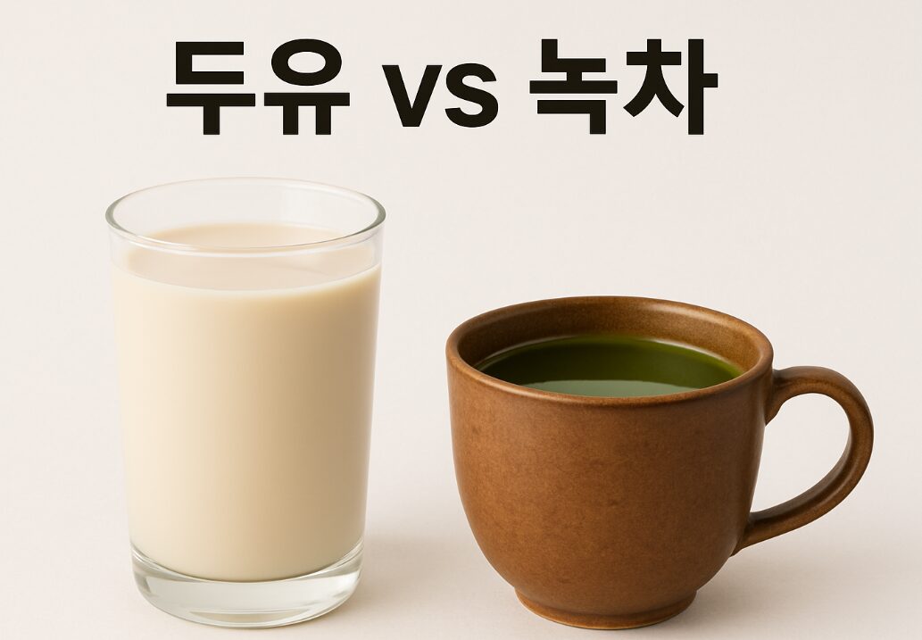 두유 녹차