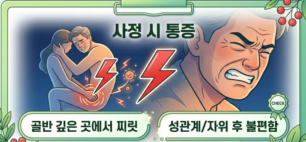 사정시통증