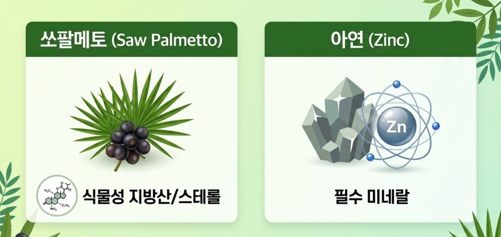 쏘팔메토 vs 아연, 전립선 건강에 더 좋은 영양제 성분은 무엇일까?