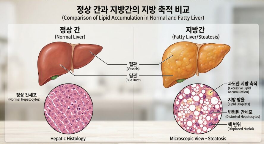 지방간 초기증상, 단순 피로로 착각하기 쉬운 몸의 신호