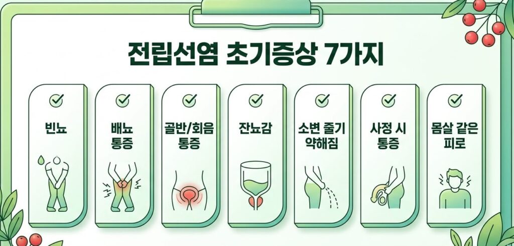 쏘는 통증 vs 잦은 소변, 전립선염 초기증상 7가지 꼭 알아야 할 신호