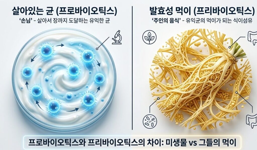 프로바이오틱스 vs 프리바이오틱스, 장 건강에 더 중요한 건 무엇일까?