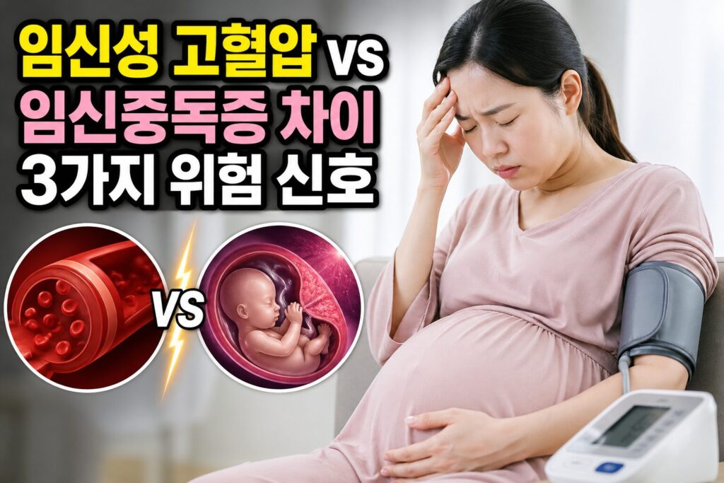 임신성 고혈압 vs 임신중독증 차이 3가지 위험 신호