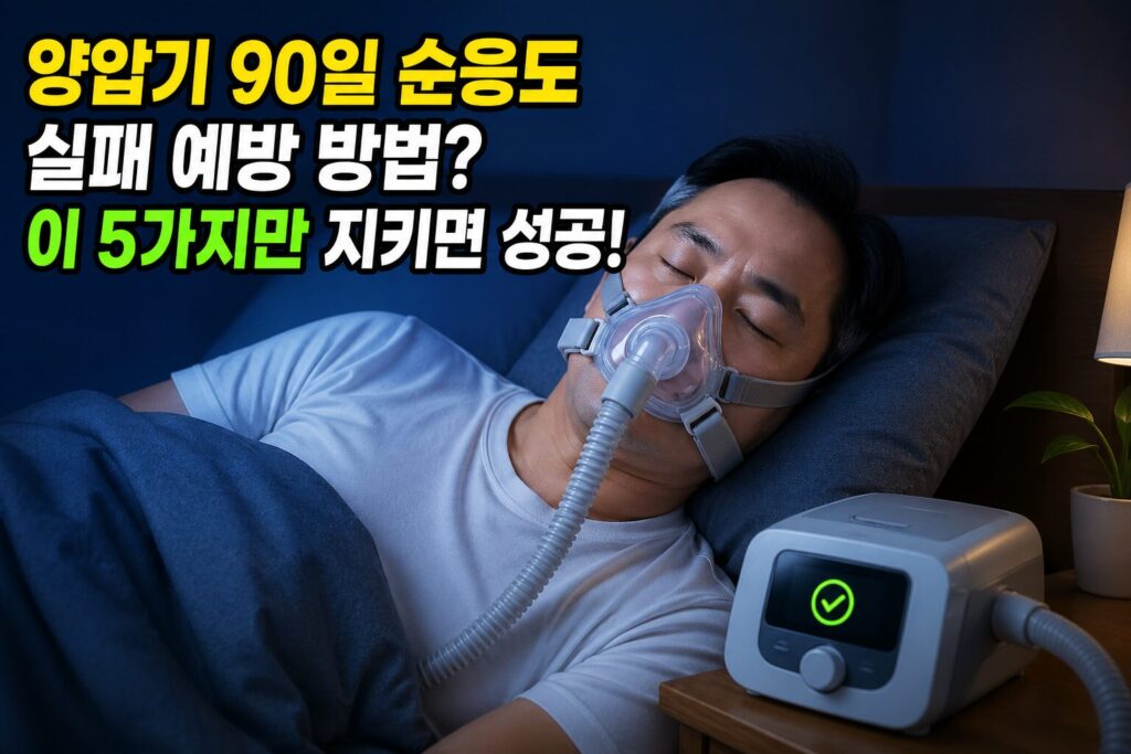 양압기 90일 순응도 실패 예방 방법