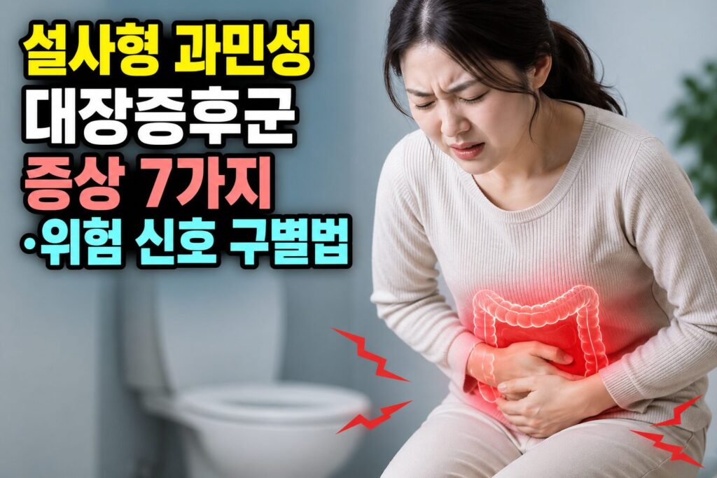 설사형 과민성대장증후군 증상 7가지·위험 신호 구별법