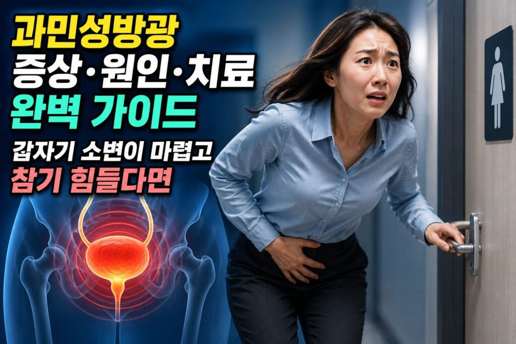 과민성방광 증상·원인·치료 완벽 가이드 — 갑자기 소변이 마렵고 참기 힘들다면