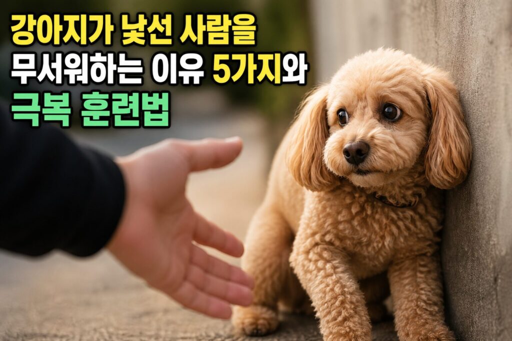 강아지가 낯선 사람을 무서워하는 이유 5가지와 극복 훈련법