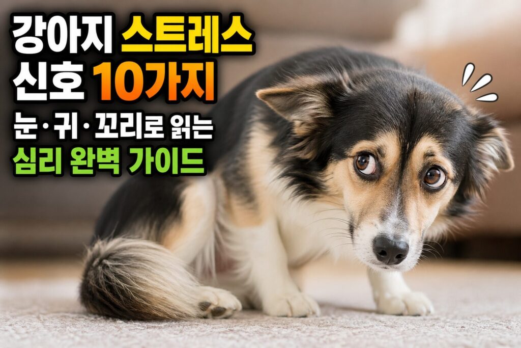 강아지 스트레스 신호 10가지 — 눈·귀·꼬리로 읽는 심리 완벽 가이드