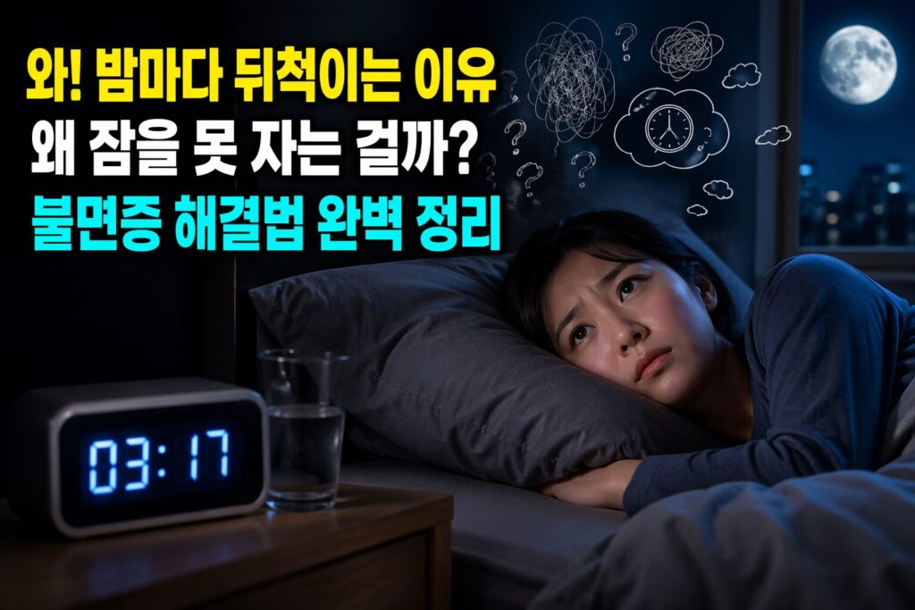 불면증 증상 7가지·원인·해결 방법 완벽 가이드 — 수면의 질 높이는 법 총정리