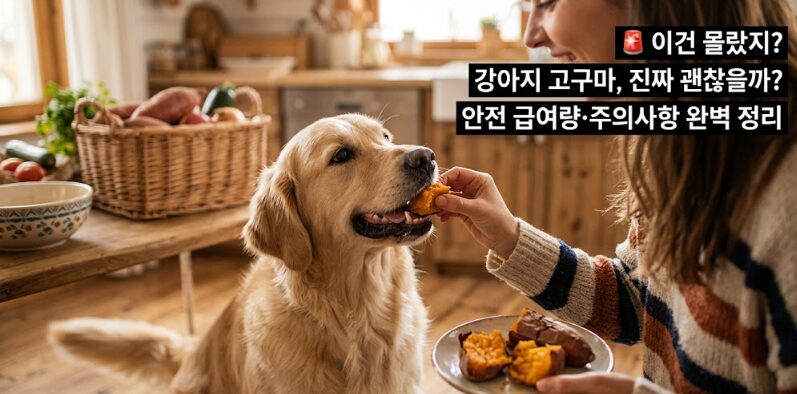 강아지 고구마 먹어도 되나요? — 효능·급여량·주의사항 완벽 가이드