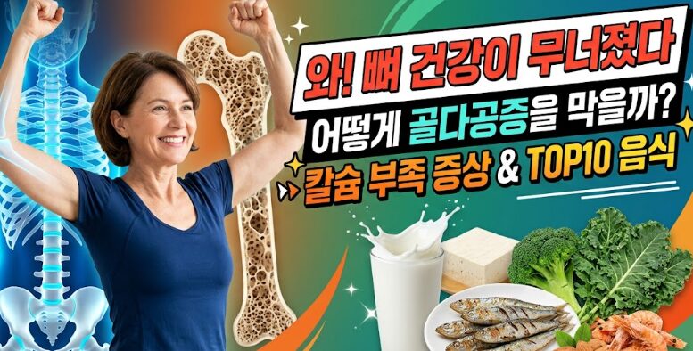칼슘 부족 증상 7가지와 칼슘 많은 음식 TOP 10 — 골다공증 예방의 핵심