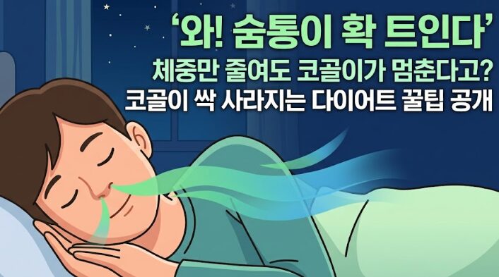 수면무호흡과 비만의 관계 — 체중 감량으로 코골이·무호흡 개선하는 법