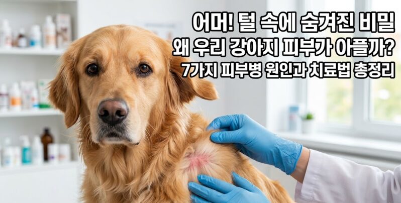강아지 피부병 종류 7가지 원인과 치료법 완벽 가이드