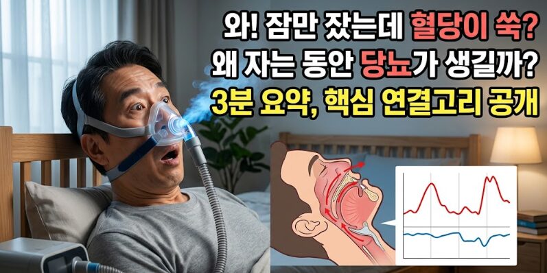 수면무호흡과 당뇨의 관계 — 잠자는 동안 혈당이 올라가는 이유