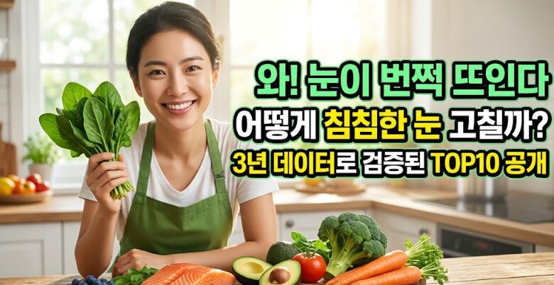 눈 건강에 좋은 음식 BEST 10 – 황반변성·백내장·안구건조증 예방 식단 완벽 가이드