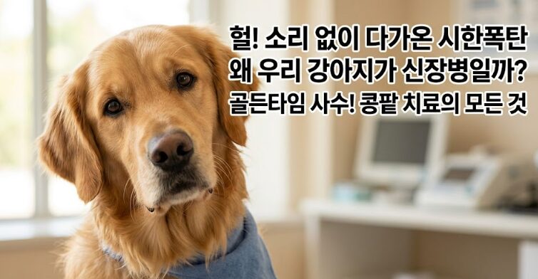 강아지 신장병(콩팥병) 증상·원인·치료 완벽 가이드 — 조기 발견이 핵심