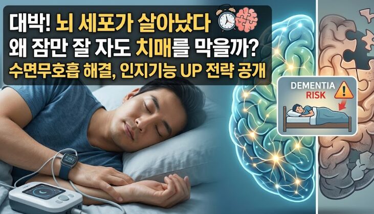수면무호흡과 치매·인지기능 저하의 관계 — 뇌 건강 지키는 수면 전략 완벽 가이드