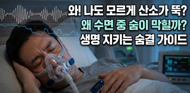 수면무호흡 산소포화도 저하 — 원인·위험성·개선 방법 완벽 가이드