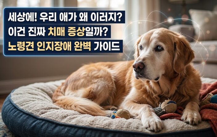 강아지 노령견 치매(인지기능장애증후군) 증상·원인·치료 완벽 가이드