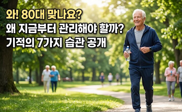 80대 건강관리 — 지금부터 달라져야 하는 이유 & 핵심 습관 7가지