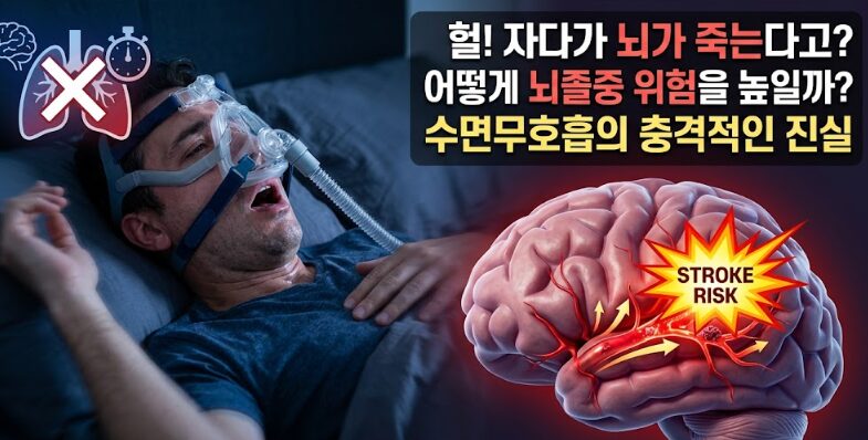 수면무호흡과 뇌졸중 관계 — 뇌혈관 위험을 2~3배 높이는 이유