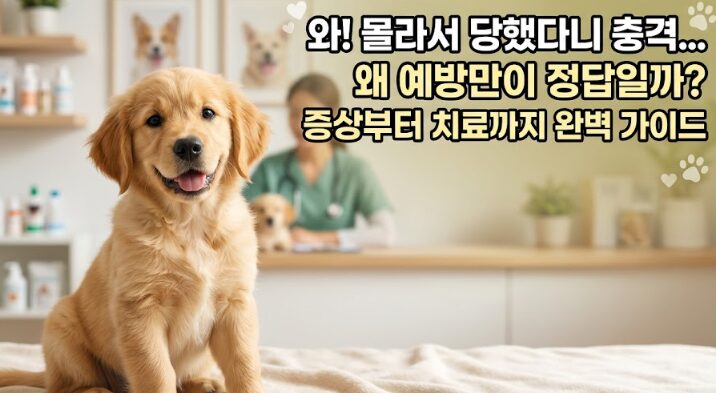 강아지 심장사상충 예방 & 치료 완벽 가이드 – 증상부터 예방약까지