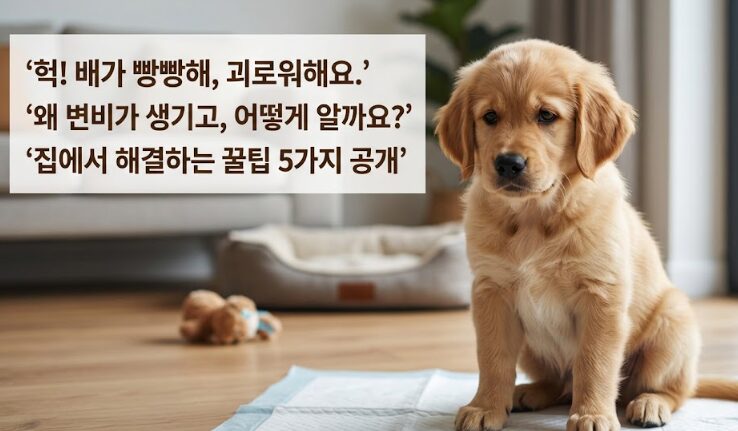 강아지 변비 원인·증상·치료법 완벽 가이드 — 집에서 할 수 있는 해결책