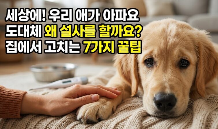 강아지 설사 원인 7가지 & 집에서 대처하는 방법 완벽 가이드