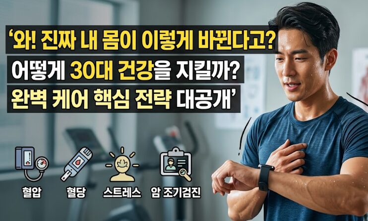 30대 건강관리 완벽 가이드 – 혈압·혈당·스트레스·암 조기검진까지