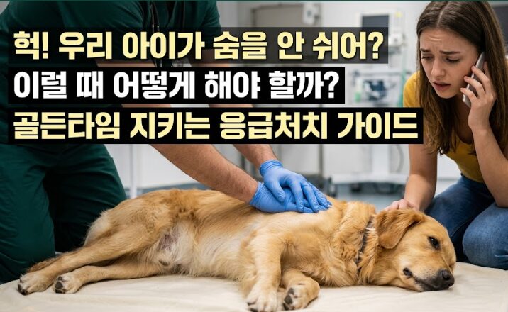 강아지 응급처치 방법 완벽 가이드 – 위기 상황별 즉시 대처법
