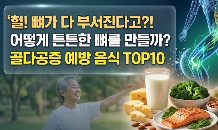 골다공증 예방 완벽 가이드 — 뼈건강에 좋은 음식 TOP10