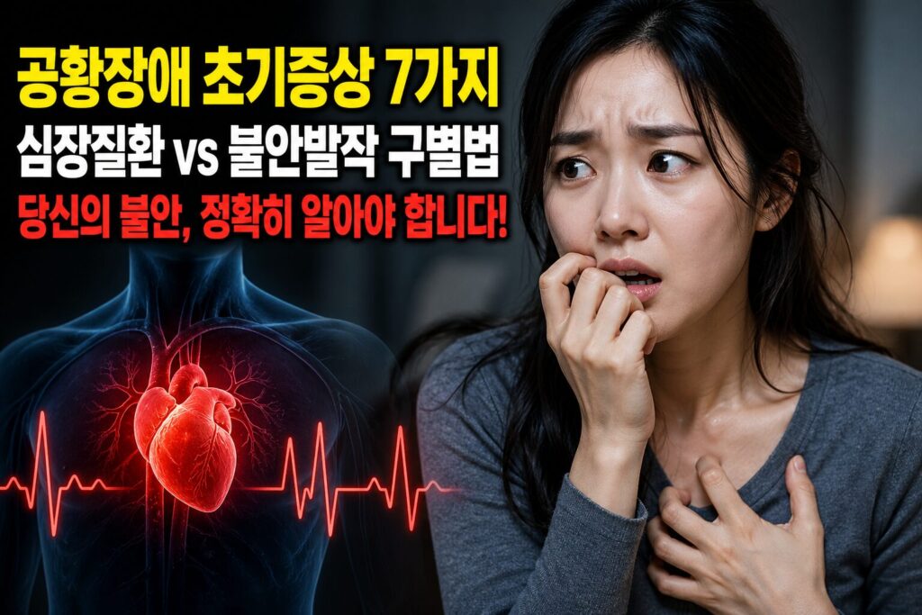공황장애 초기증상 7가지｜심장질환 vs 불안발작 구별법
