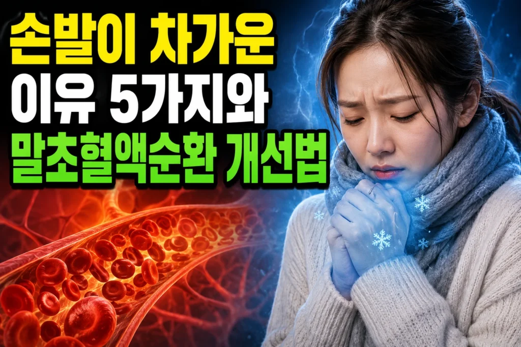 손발이 차가운 이유 5가지와 말초혈액순환 개선법 — 수족냉증과 질환 신호 구별법