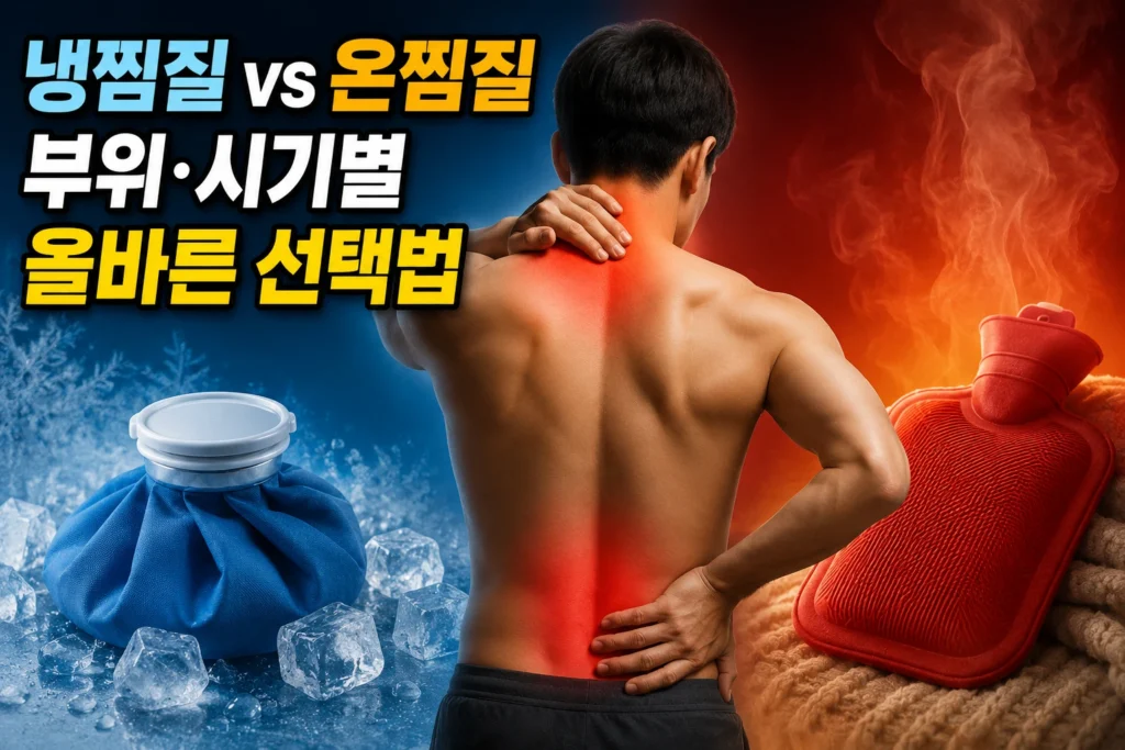 냉찜질 vs 온찜질 — 부위·시기별 올바른 선택법