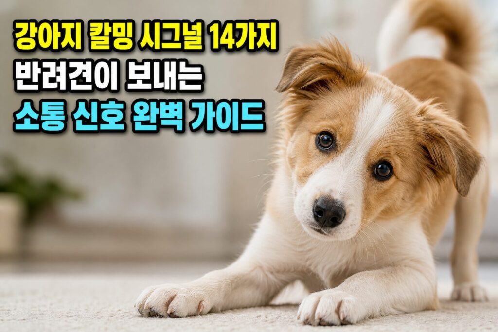 강아지 칼밍 시그널 14가지 — 반려견이 보내는 소통 신호 완벽 가이드