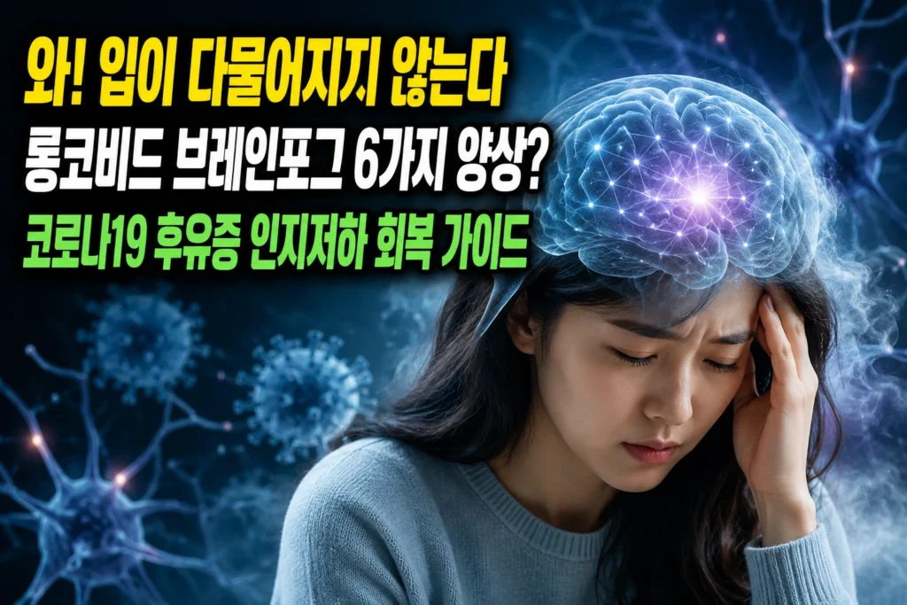 롱코비드 브레인포그 6가지 양상 — 코로나19 후유증 인지저하 회복 가이드
