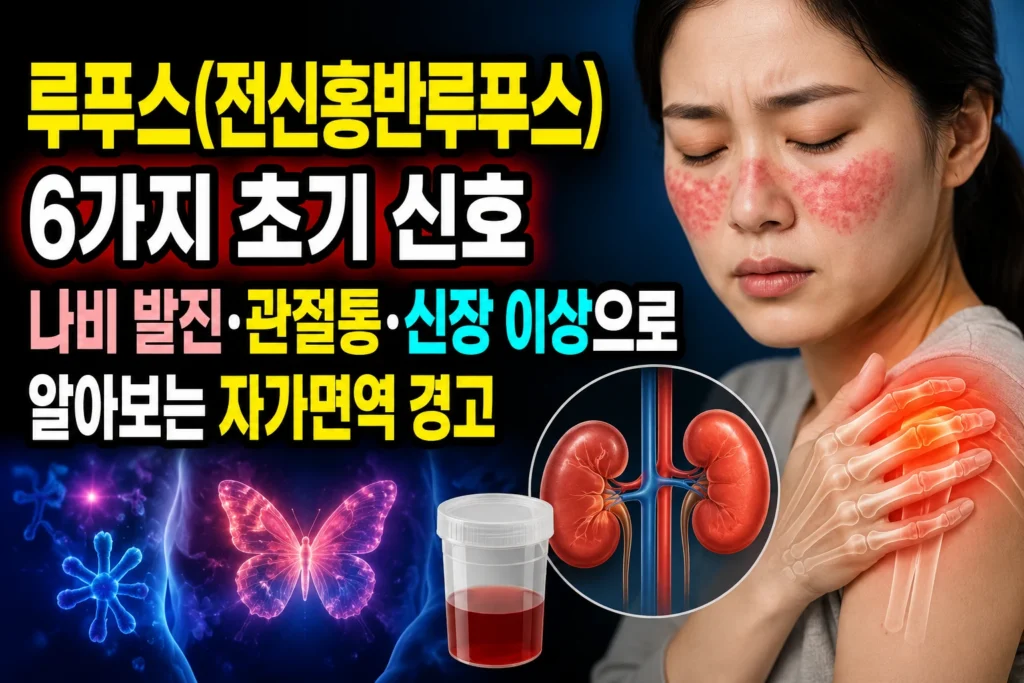 루푸스(전신홍반루푸스) 6가지 초기 신호 — 나비 발진·관절통·신장 이상으로 알아보는 자가면역 경고