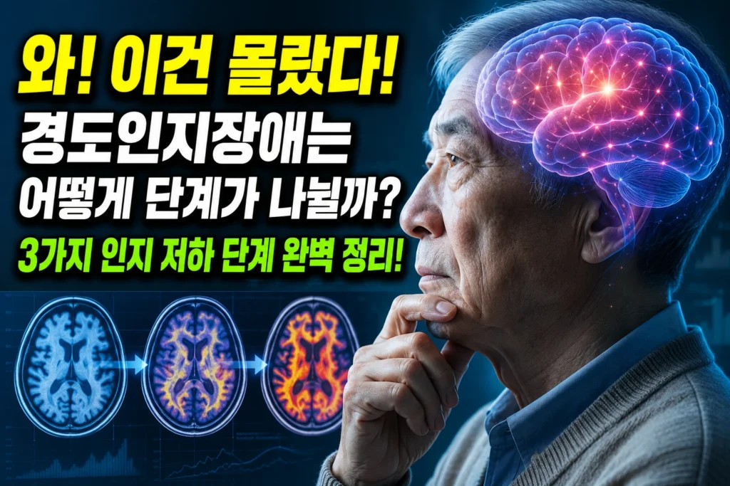경도인지장애(MCI) — CDR 0.5와 ADAS-Cog 신경심리 검사로 보는 3가지 인지 저하 단계