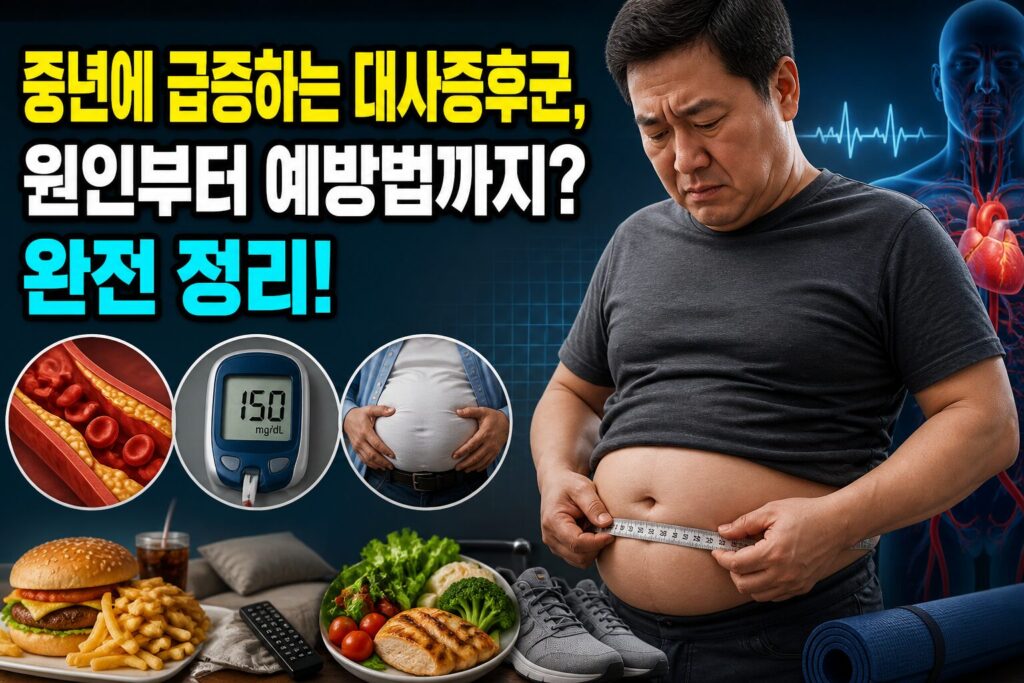 중년에 급증하는 대사증후군, 원인부터 예방법까지 완전 정리
